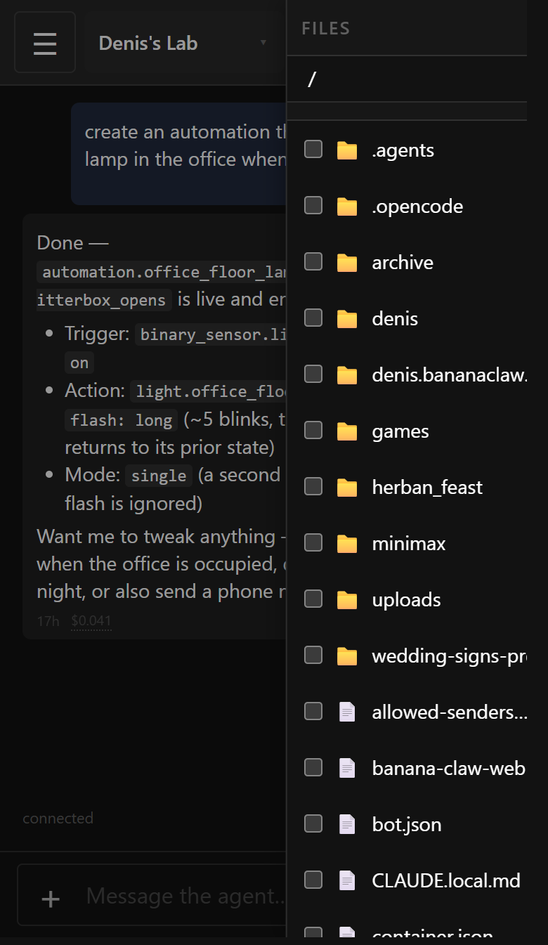 Browsing files
